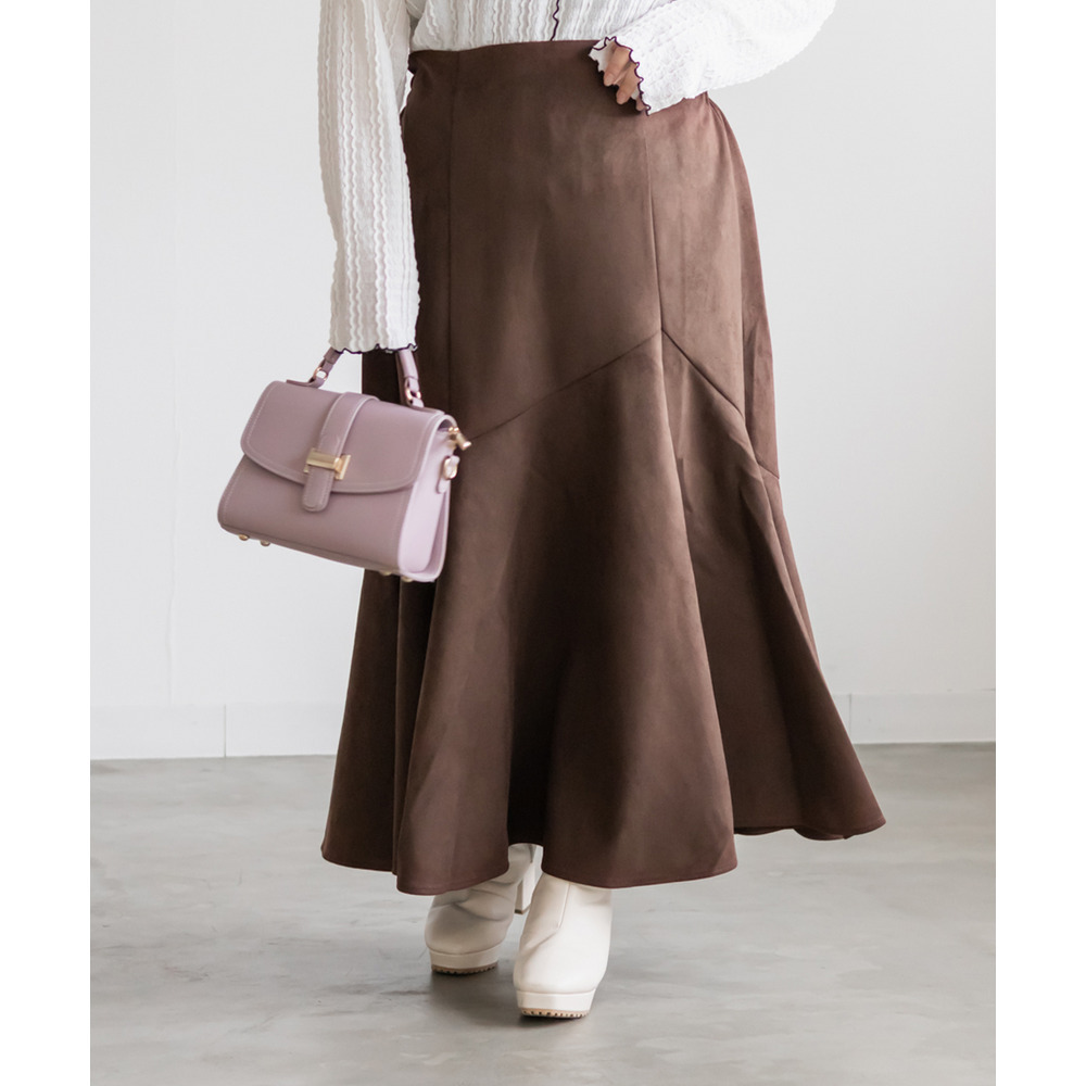 スエードポンチデザインマーメイドスカート5