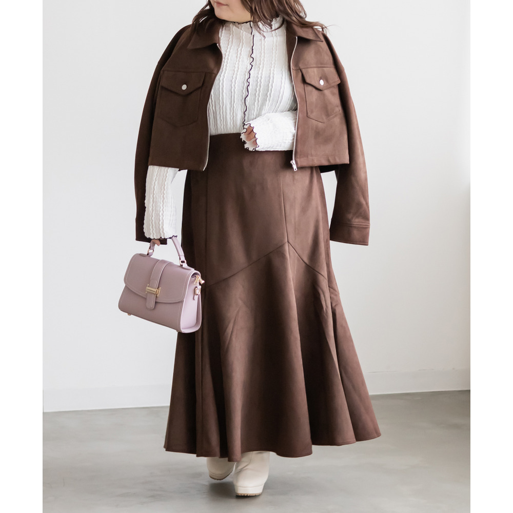 スエードポンチデザインマーメイドスカート8