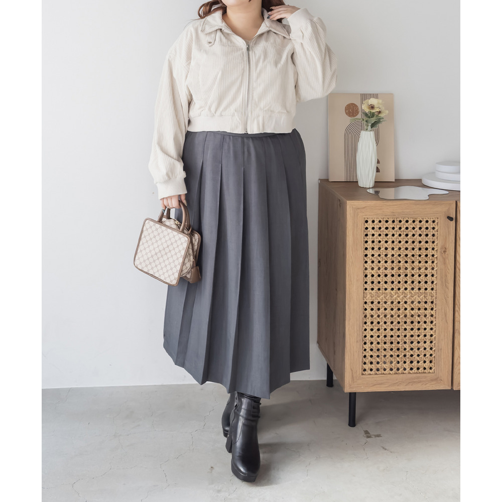 コーデュロイクロップドリブブルゾン3