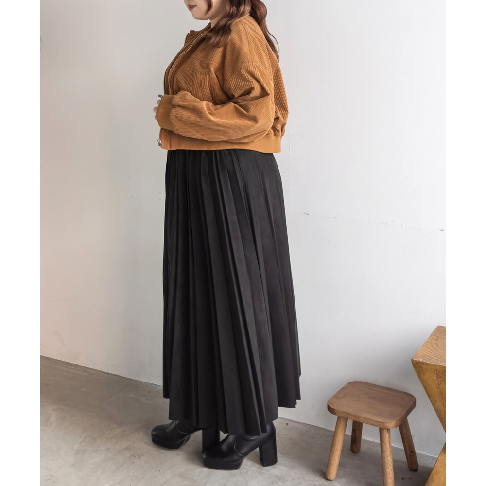 コーデュロイクロップドリブブルゾン9