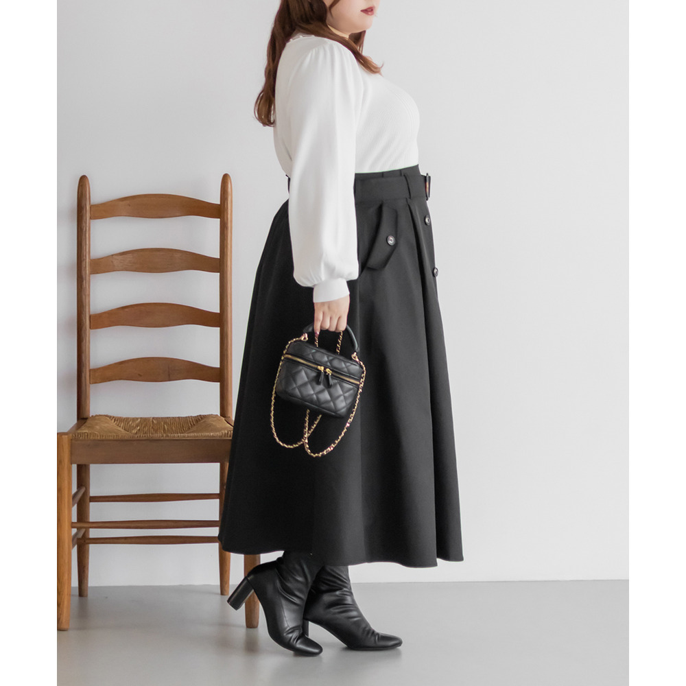 CLETTEオリジナルパールネック長袖リブニット5