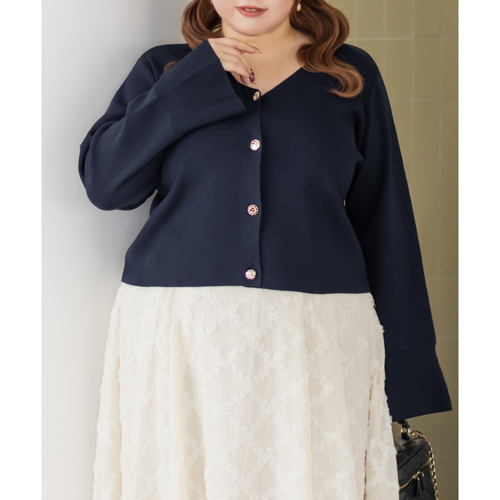 CLETTEオリジナルマルチボタンニットカーディガン1