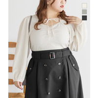 CLETTEオリジナルデコルテリボンカットソープルオーバー