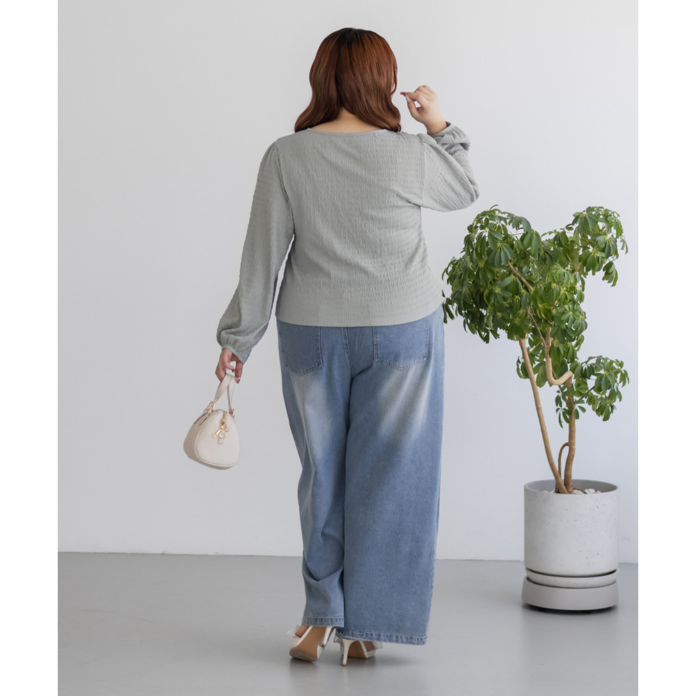 CLETTEオリジナルデコルテリボンカットソープルオーバー15