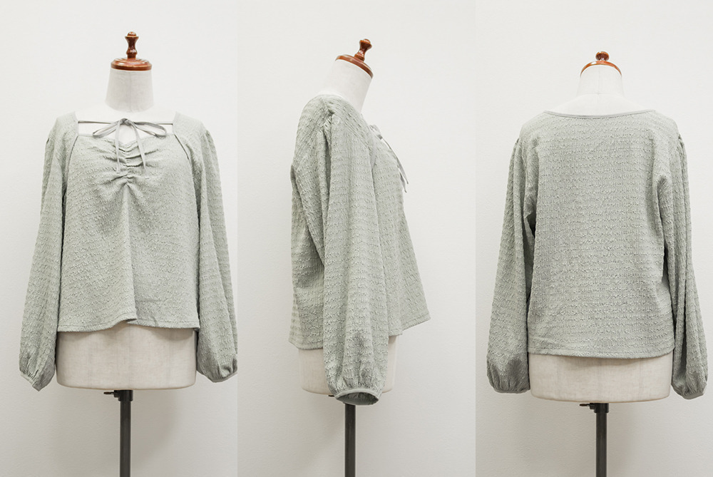 CLETTEオリジナルデコルテリボンカットソープルオーバー19