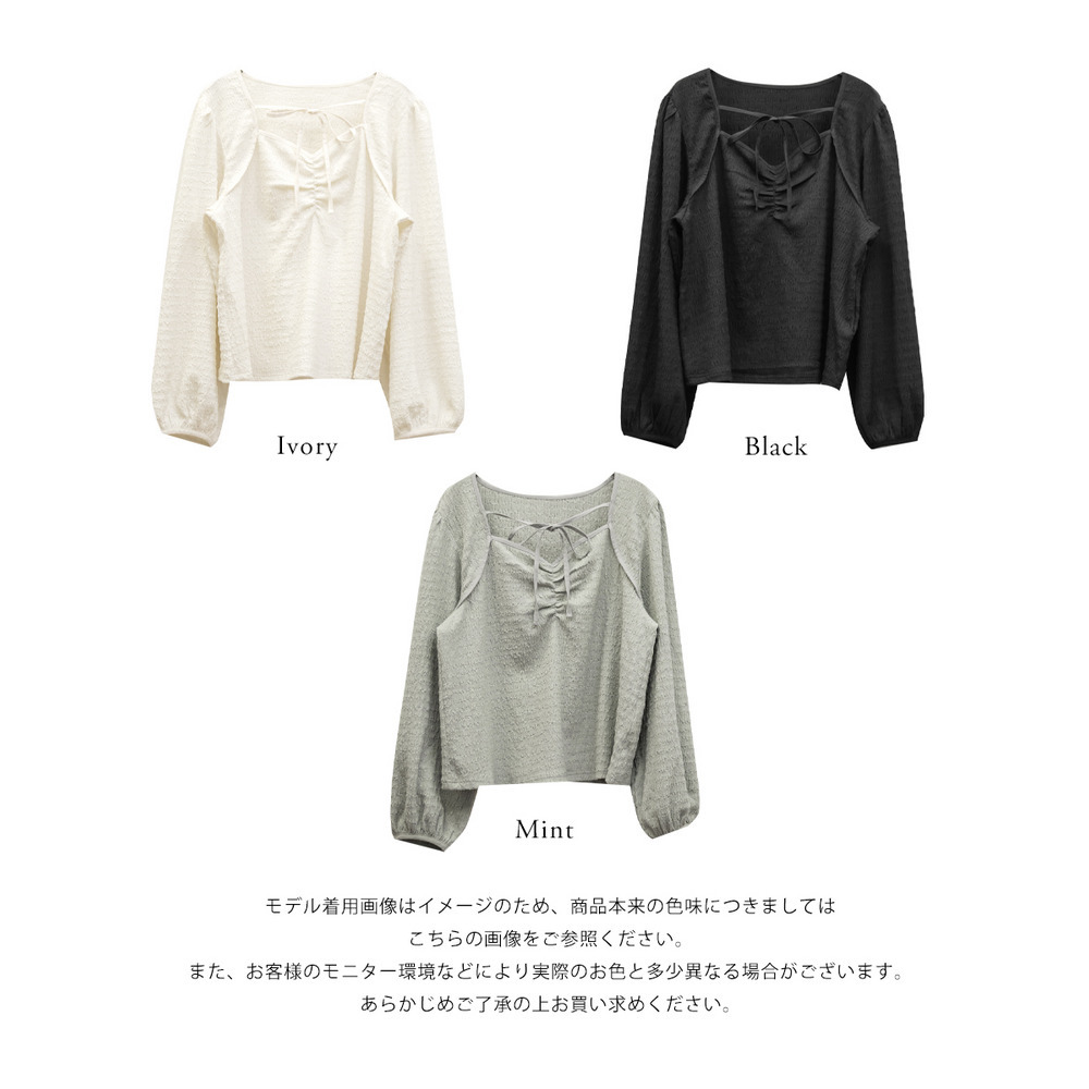 CLETTEオリジナルデコルテリボンカットソープルオーバー20