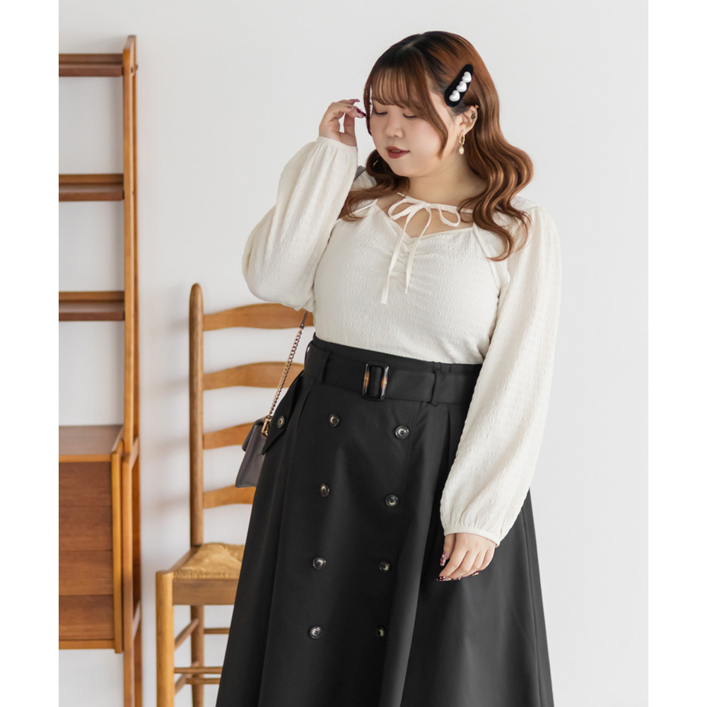 CLETTEオリジナルデコルテリボンカットソープルオーバー4