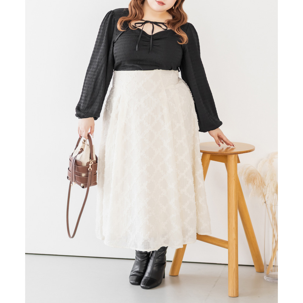 CLETTEオリジナルデコルテリボンカットソープルオーバー7