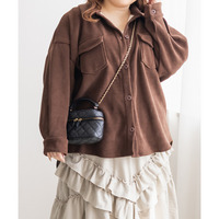 コーデュロイ裏フリースボンディングジャケット