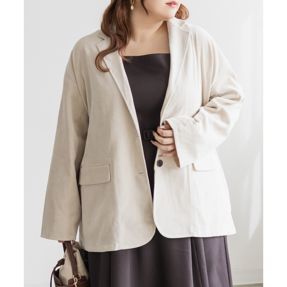 コーデュロイテーラードジャケット1