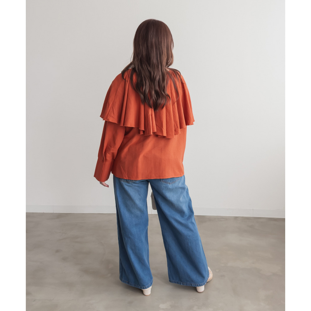 フリルカラーブラウス5