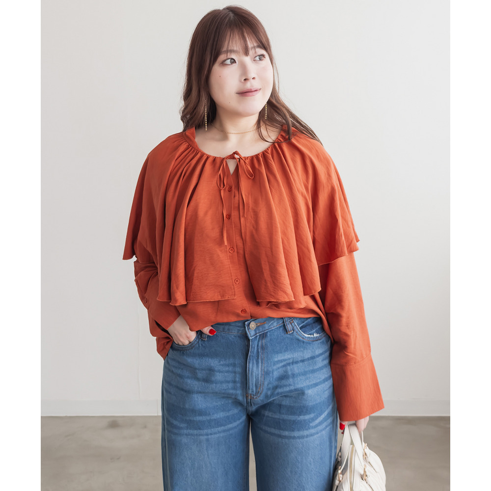 フリルカラーブラウス6