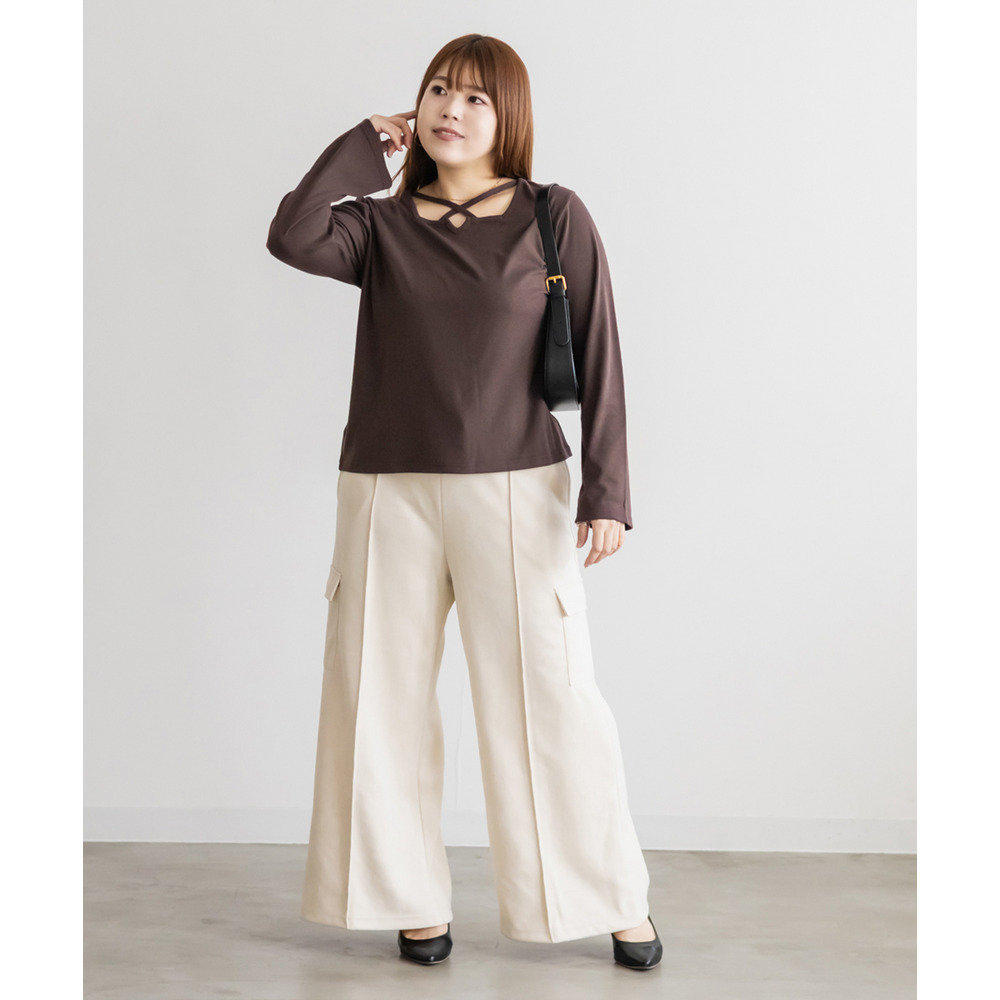 クロスネックリブプルオーバー6