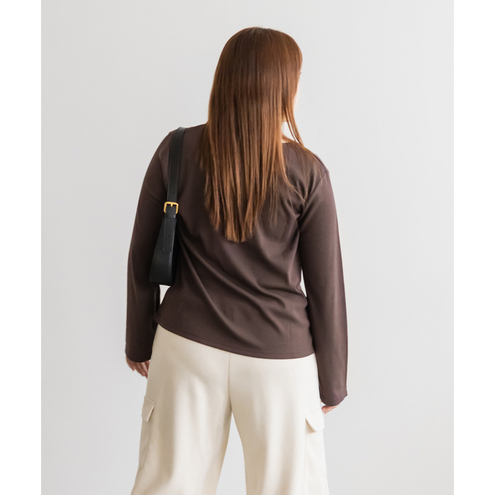 クロスネックリブプルオーバー7