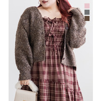 メランジニットカーディガン