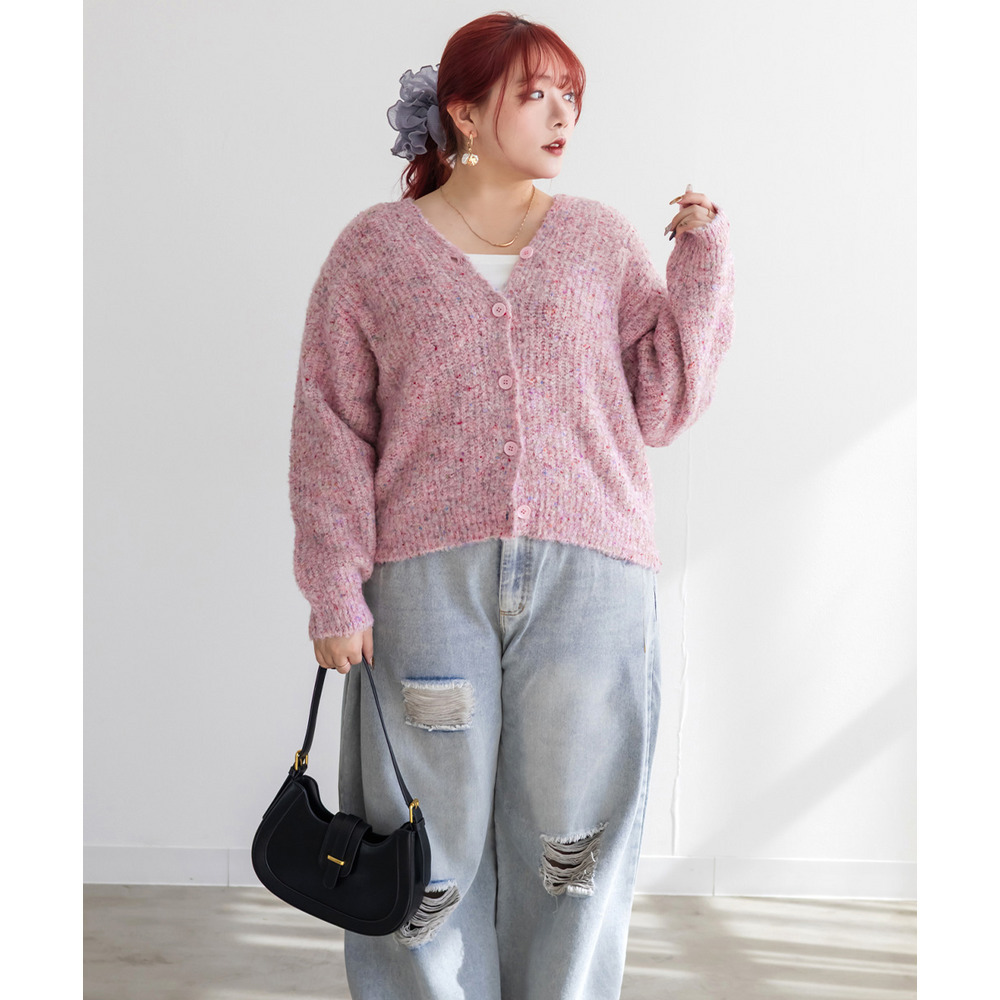 メランジニットカーディガン14