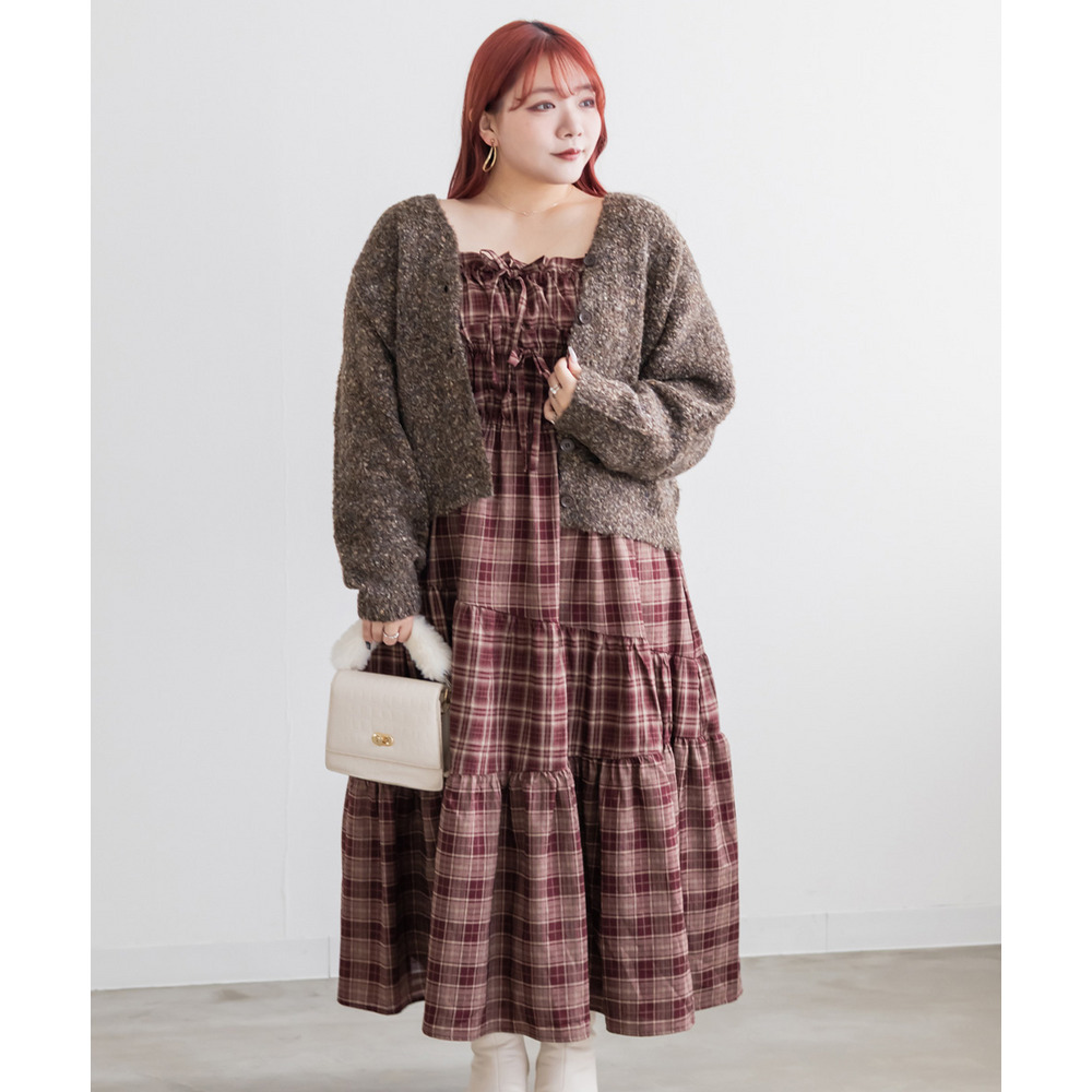 メランジニットカーディガン2