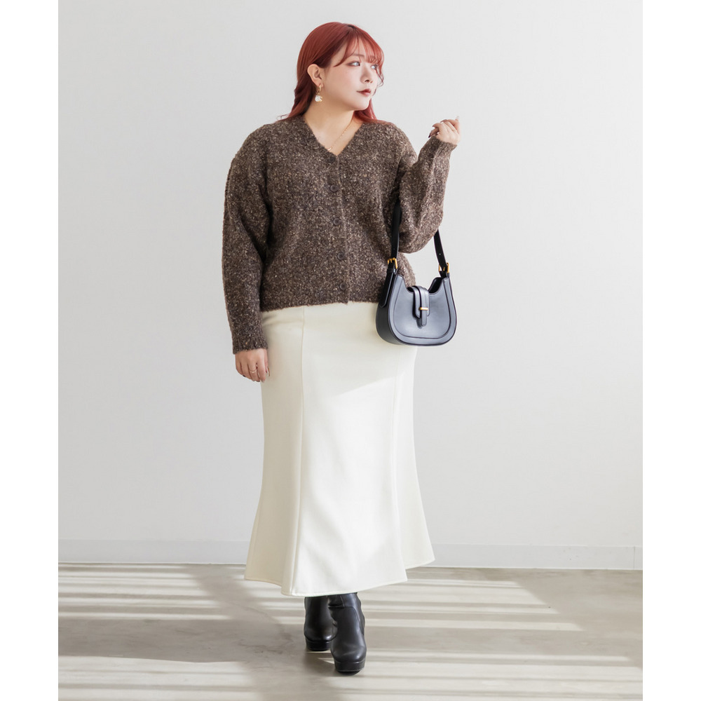 メランジニットカーディガン5