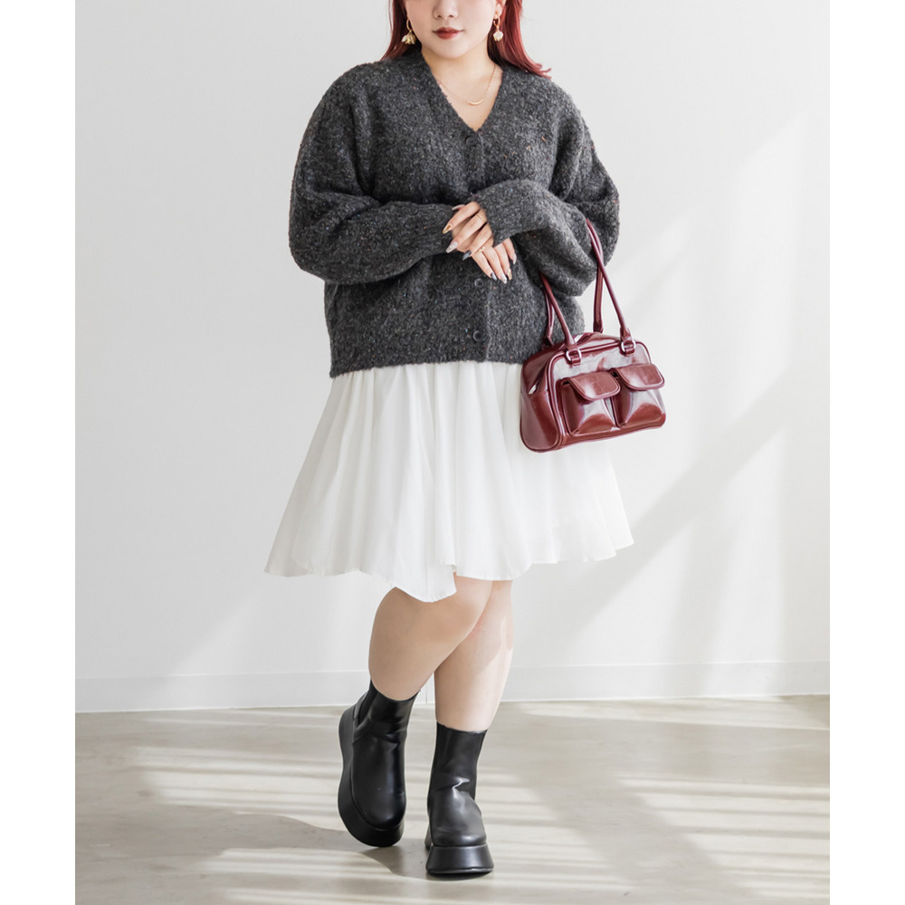 メランジニットカーディガン7