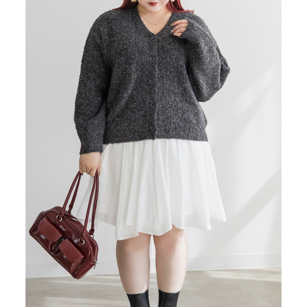 メランジニットカーディガン8