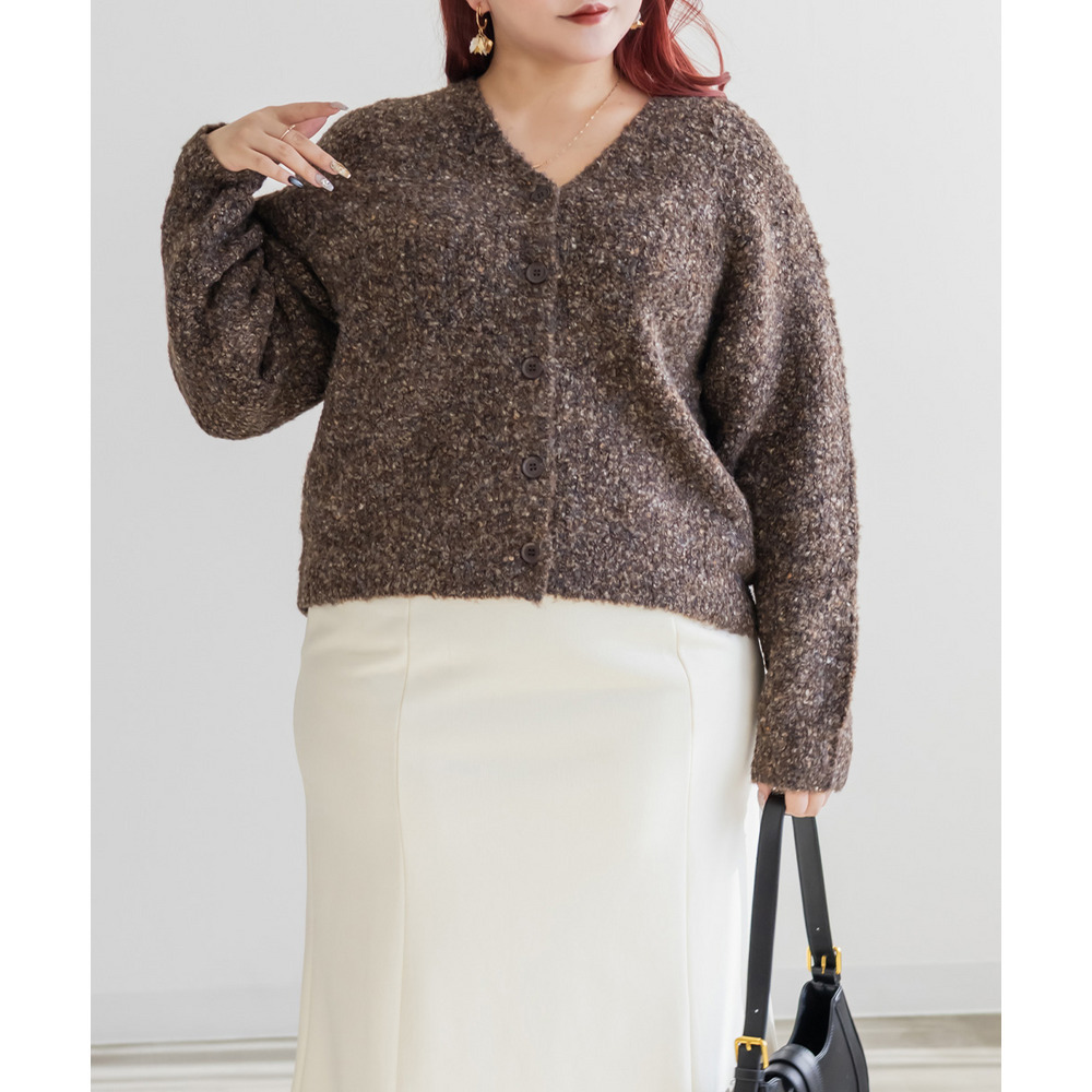 メランジニットカーディガン1