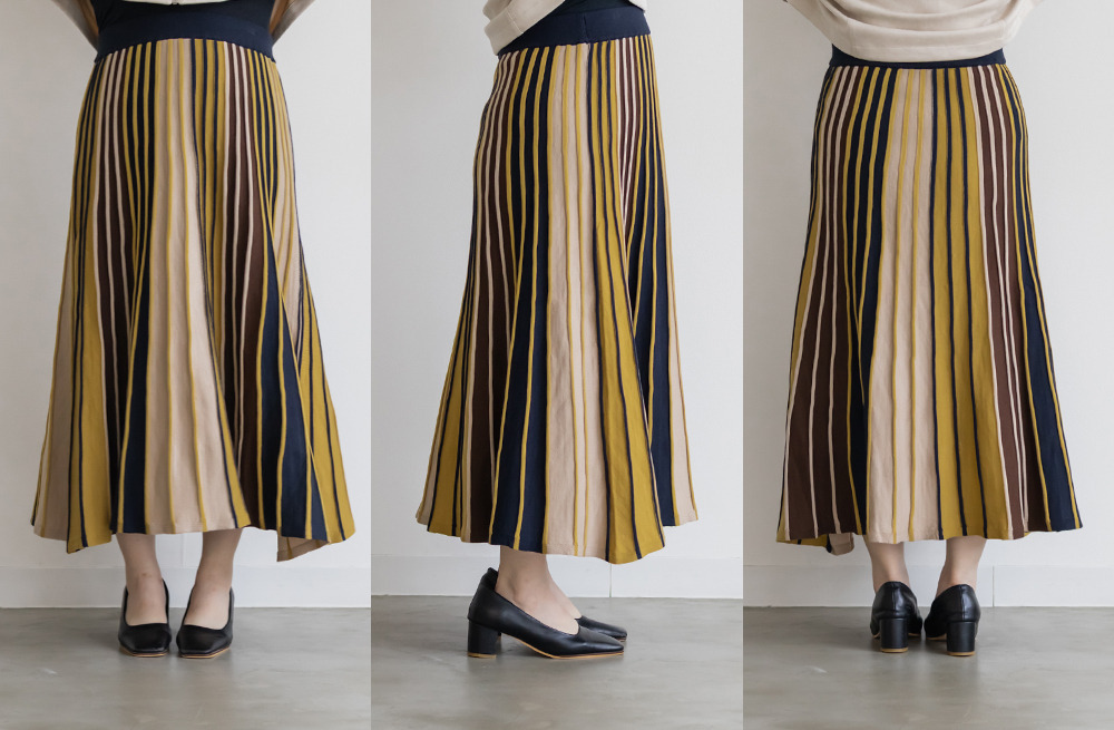 マルチカラーニットスカート15