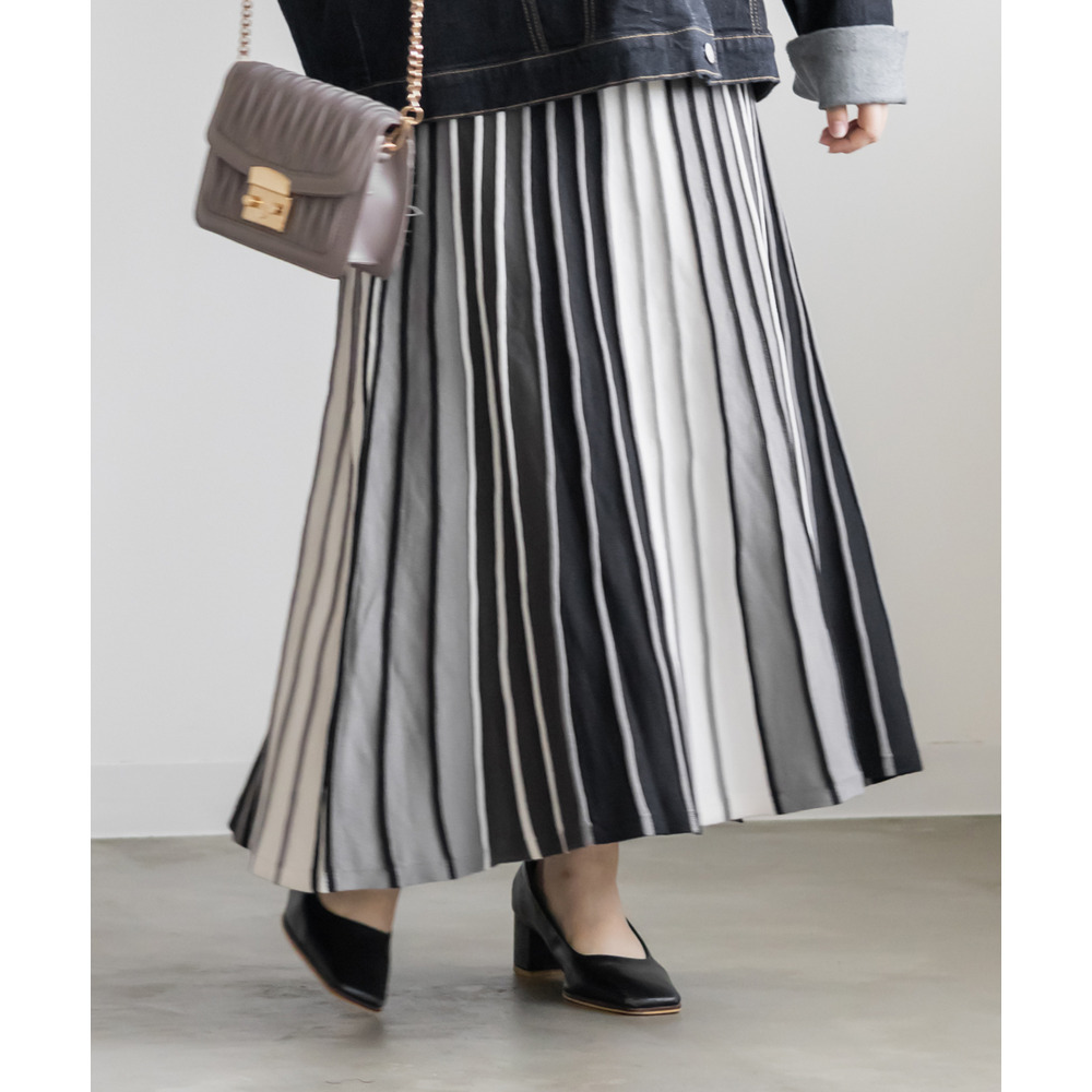 マルチカラーニットスカート7