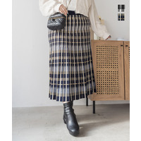 チェックニットスカート