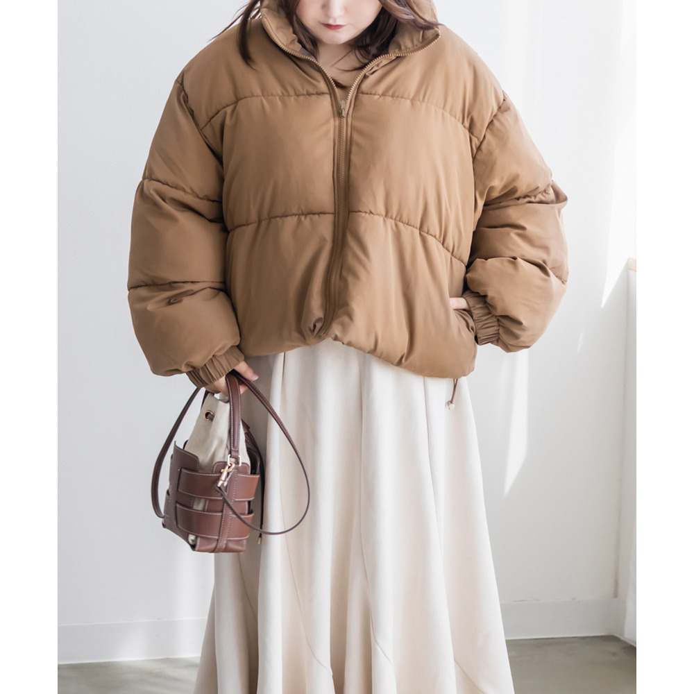 中綿ショートコート1