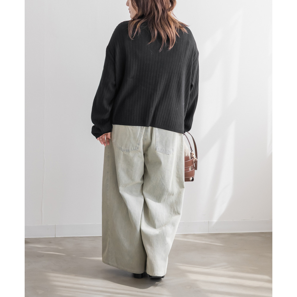 フェイクレイヤードニットプルオーバー3