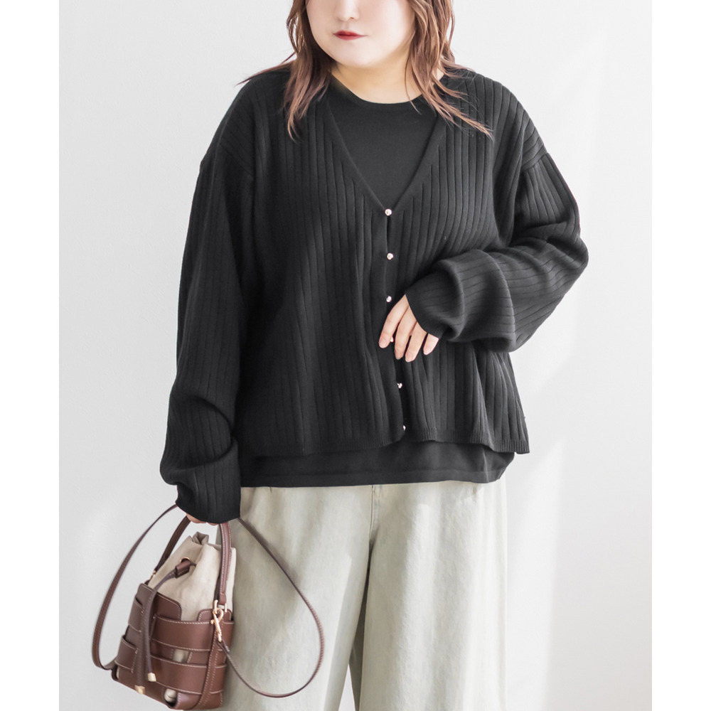 フェイクレイヤードニットプルオーバー4