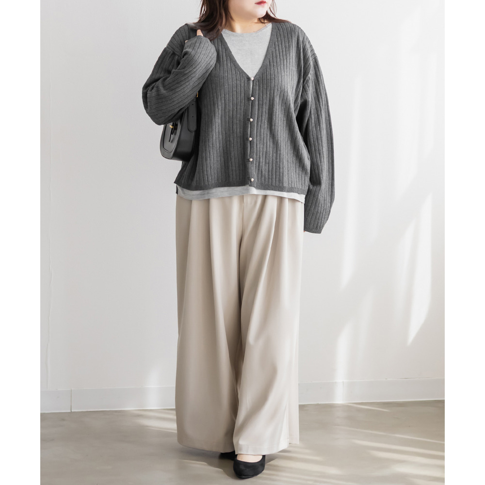 フェイクレイヤードニットプルオーバー7