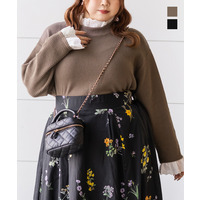 レースドッキングリブニットソー