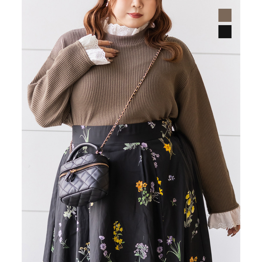 レースドッキングリブニットソー1