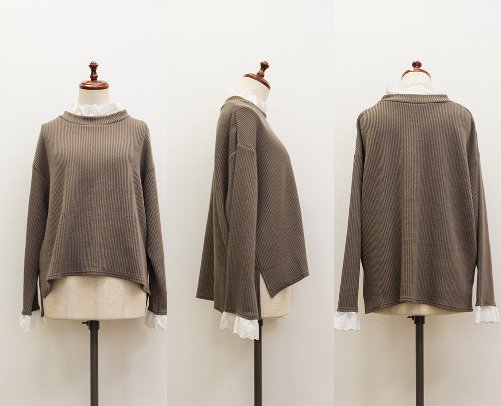 レースドッキングリブニットソー10