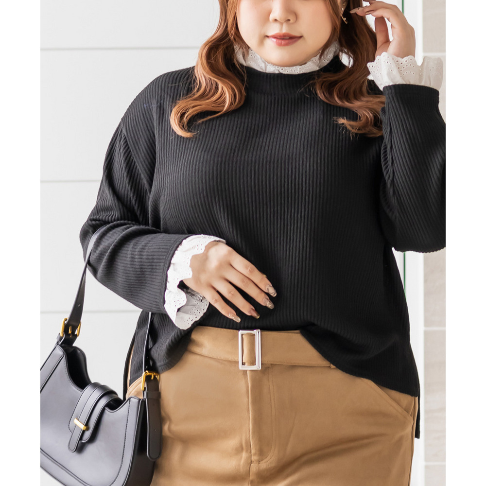 レースドッキングリブニットソー1