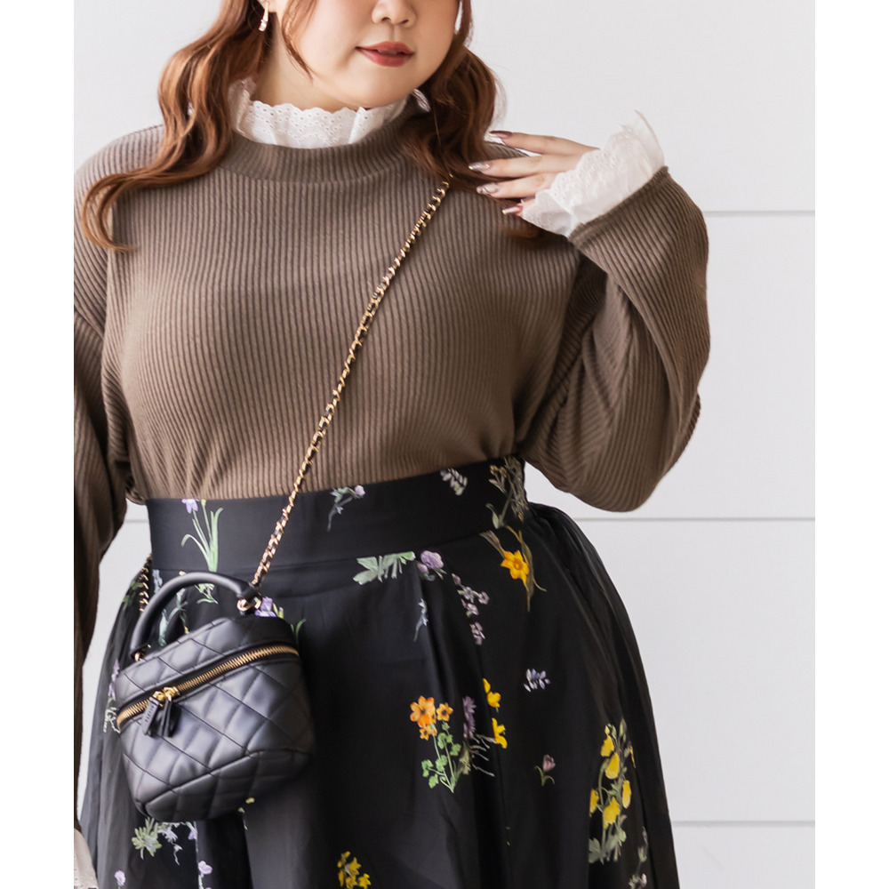 レースドッキングリブニットソー1