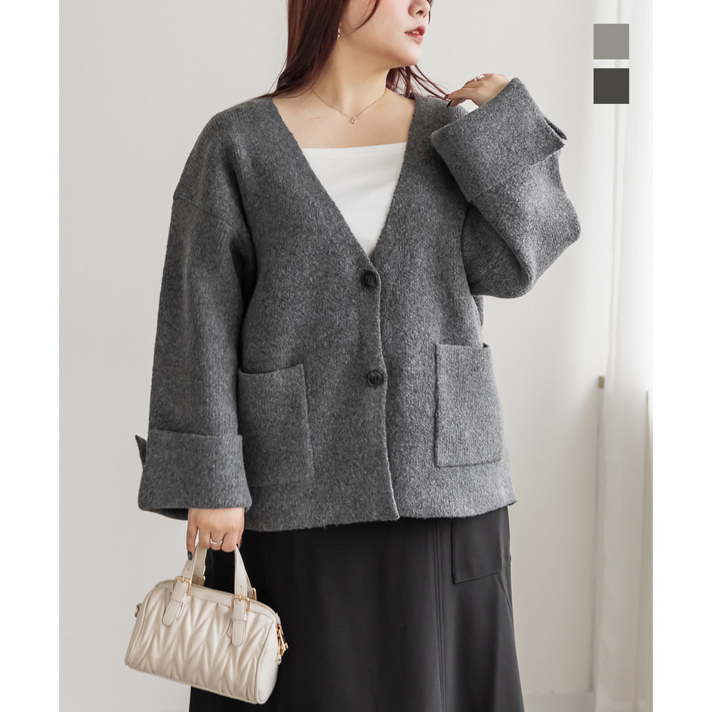 ワイドスリーブニットコーディガン1