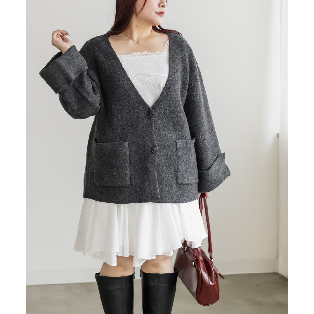 ワイドスリーブニットコーディガン5