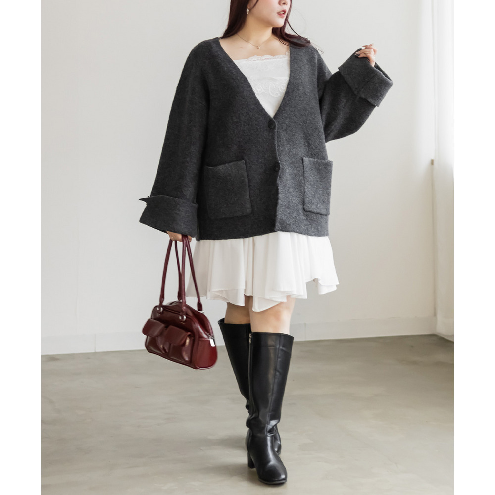 ワイドスリーブニットコーディガン7