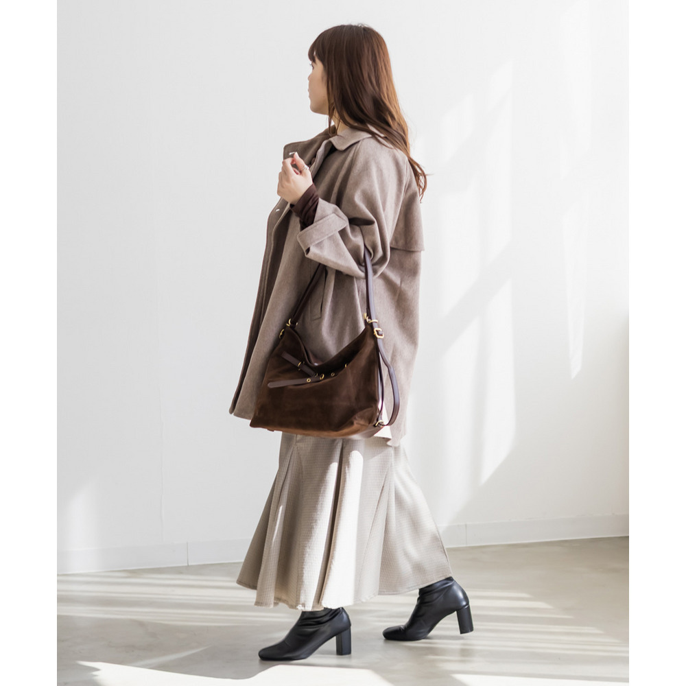 2WAYカラーラグランスリーブフレアコート11