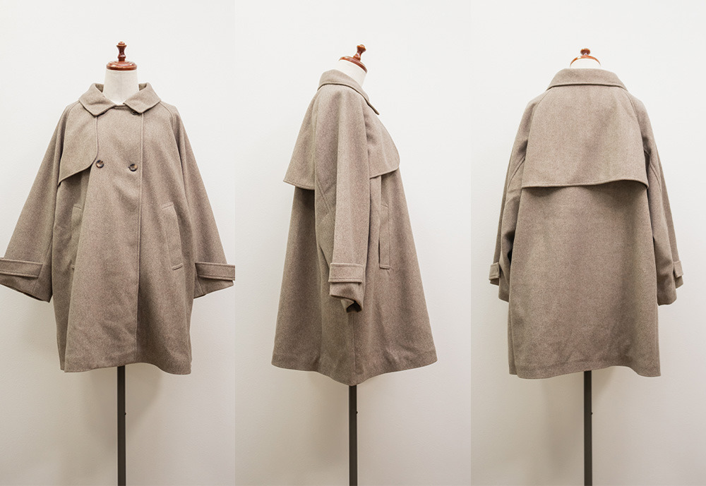 2WAYカラーラグランスリーブフレアコート14