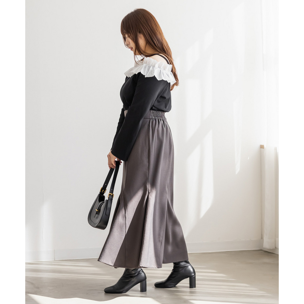 CLETTEオリジナルフリルオフショルリブトップス10