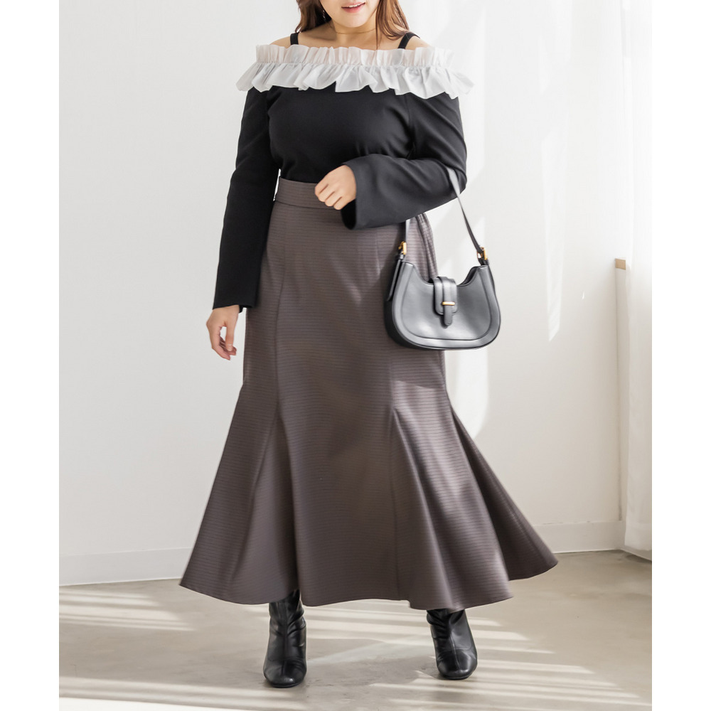 CLETTEオリジナルフリルオフショルリブトップス8