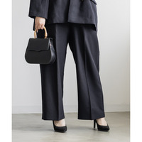 ダブルボタンタックワイドパンツ