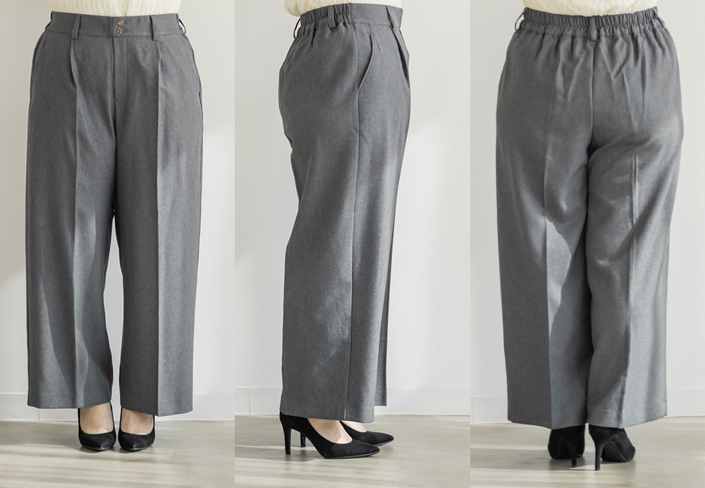 ダブルボタンタックワイドパンツ13