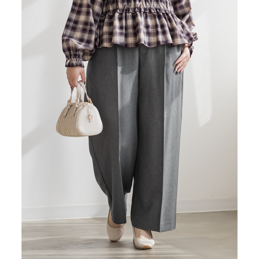 ダブルボタンタックワイドパンツ4