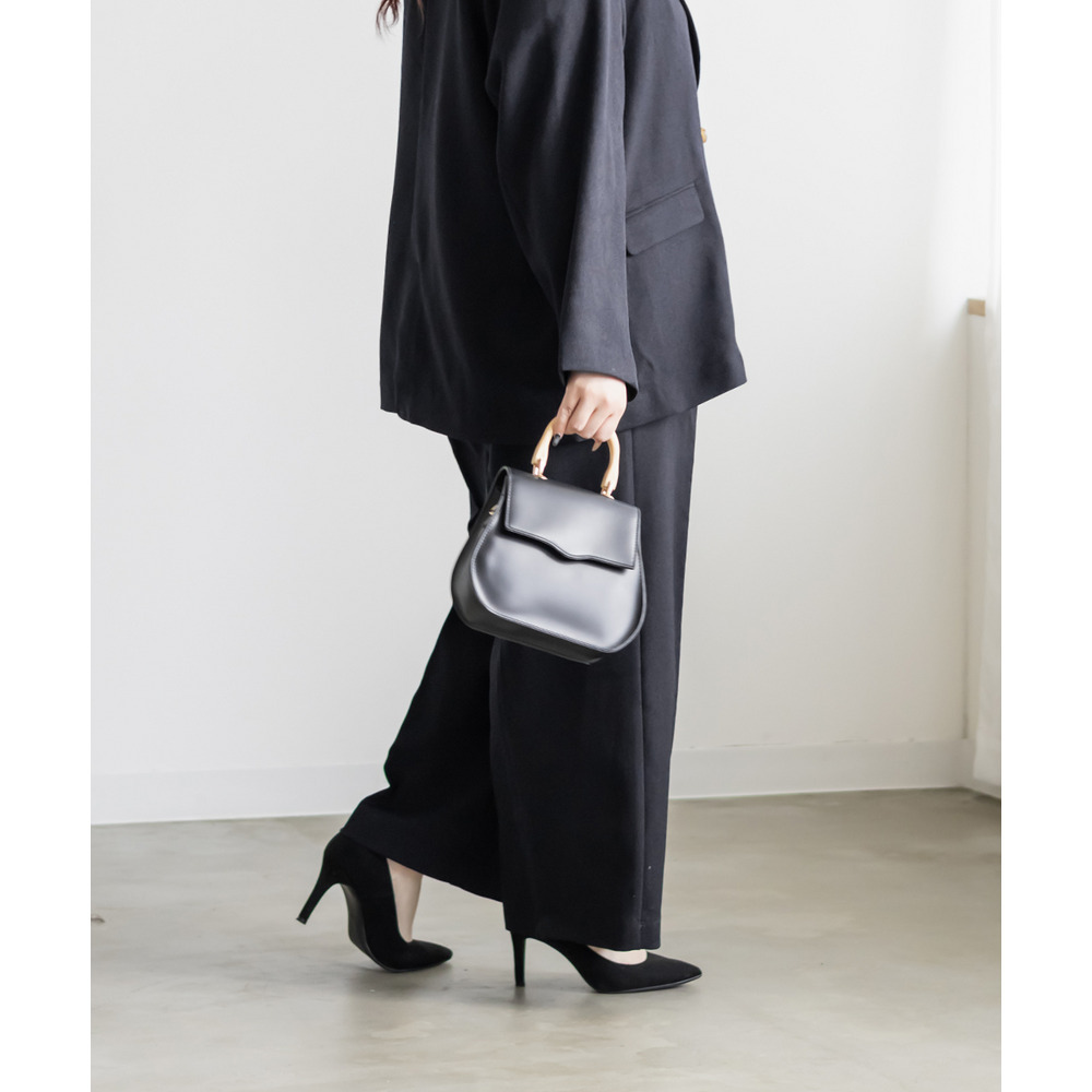 ダブルボタンタックワイドパンツ9