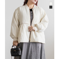 中綿ペプラムジャケット