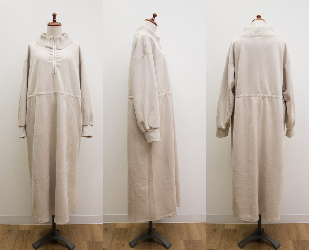 スエードポンチドロストワンピース12